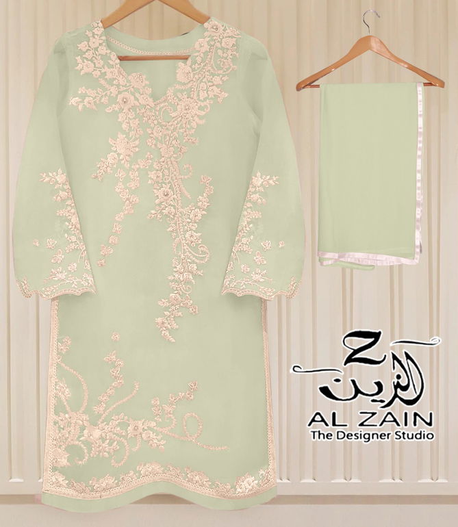 Al Zain 272704 Georgette Fancy Casual Wear Ready Made Suit Collection